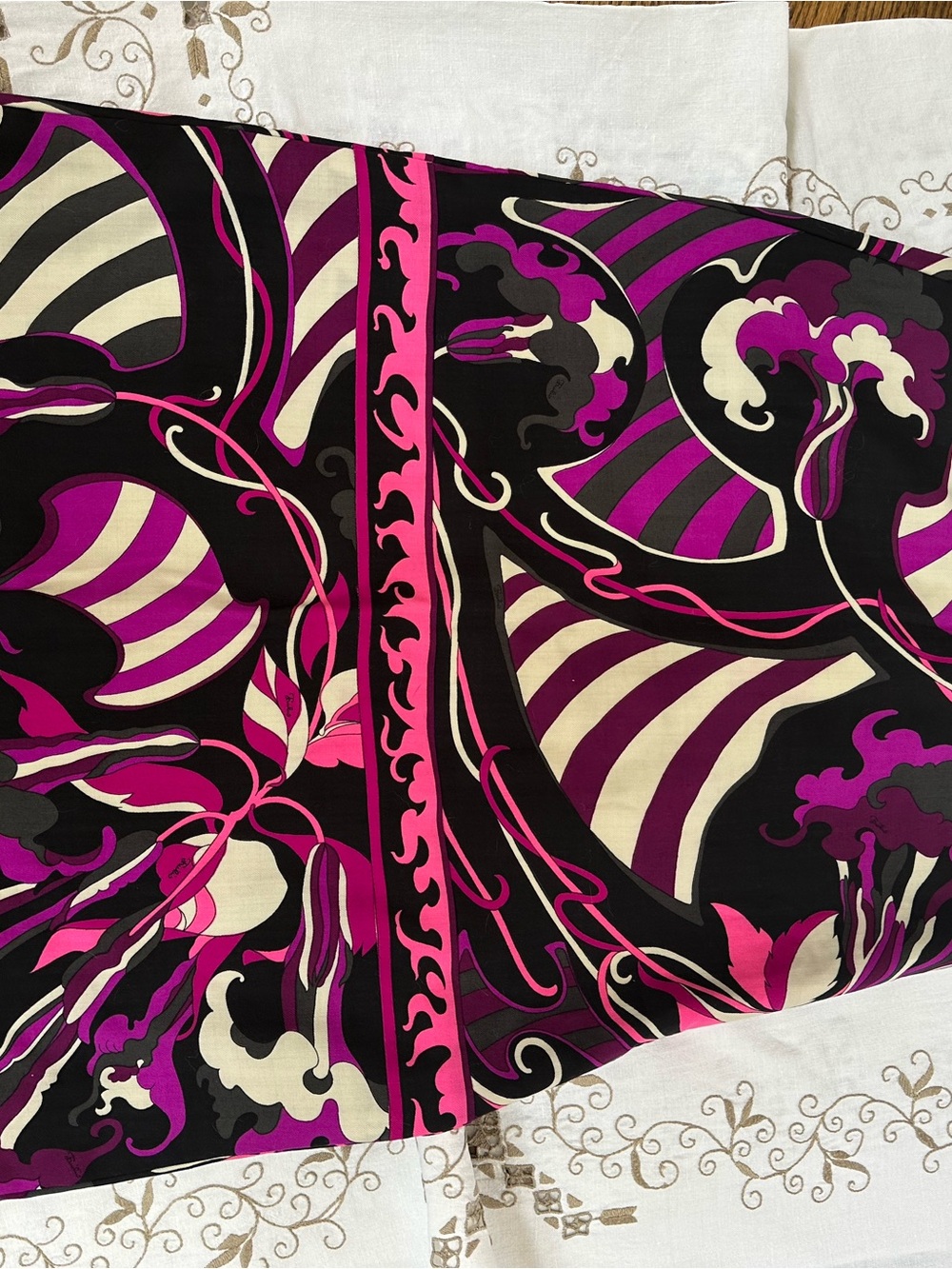 Emilio Pucci 1970’s Vintage Window Pane Wool Maxi Skirt - Picture 4 of 16
